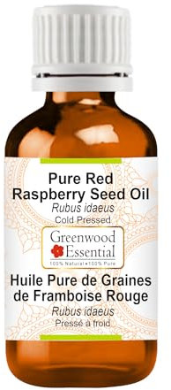 Greenwood Essential Puro Olio di Semi di Lampone Rosso (Rubus idaeus) spremuto a freddo 15ml (0.50 oz)