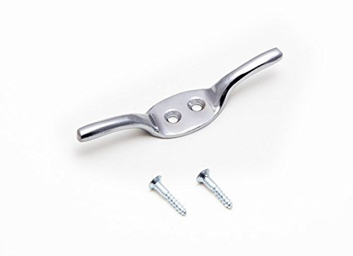 2 x Cleat Blind Roman Cord Hooks Curtain TIE Back + Screws 63MM Chrome