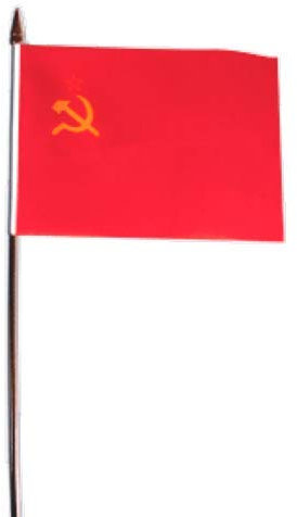 Bandiera Sovietica Russia a mano sventolando bandiera 15,2 x 10,2 cm