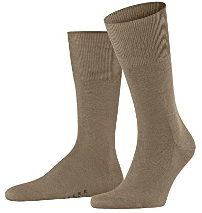 FALKE Herren Socken Airport M So Wolle Baumwolle einfarbig 1 Paar, Braun Camel 5038, 45-46