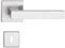 Sellon24® Türgriff Türklinke Edelstahl matt für Innentüren Türdrücker BB WC PZ Türbeschlag Drückergarnitur Eckig modern inkl. Befestigungsmaterial (BB Topaz)