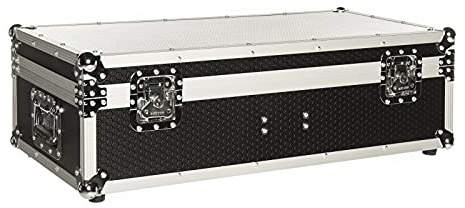 Music Store Tour Case für 4x Vega Wash Scheinwerfer, 5mm Sperrholz, Schaumstoffpolsterung, Hochwertige Holzkonstruktion, Stahlkugelecken, Zwei Klappgriffe, Zwei Butterfly-Verschlüsse, Rutschfeste
