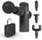 FitEngine Mini Massage Gun | 4 Aufsätze mit 6 Intensitätsstufen | Massagepistole für Nacken, Waden, Rückenstrecker etc. zur gezielten Muskel-Massage | Inkl. Transportkoffer