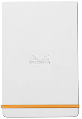 Rhodia 194345C Notizbuch Webnotepad 9x14cm liniert 96 Blatt Weiß