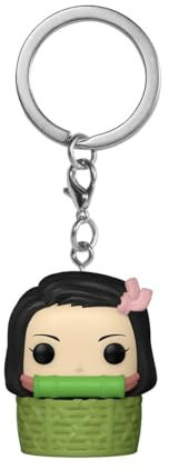 Funko Pop! Keychain: Demon Slayer - Nezuko N BSKT'n BSKT- Mini-Figurine en Vinyle à Collectionner Porte-clés Fantaisie - Cadeau de Noël - Idée de Cadeau - Produits Officiels - Anime Fans