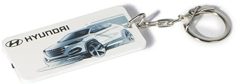 Hyundai HMD00360 Testeur de profil de pneu en forme de porte-clés