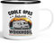 Moonworks® Emaille-Tasse Camping Home is where the Stellplatz is Geschenke für Camper Wohnmobil Spruch lustig emaille-weiß-schwarz standard