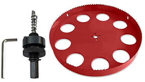 TUNEZ® Lochsäge M42 Bi-Metall Lochschneider Set mit Sechskant Dorn und Zentrierung Metallbohrer Lochsäge Kit für Holz Metall Gipskarton Eisenblech Rohr Kunststoff (290 MM)