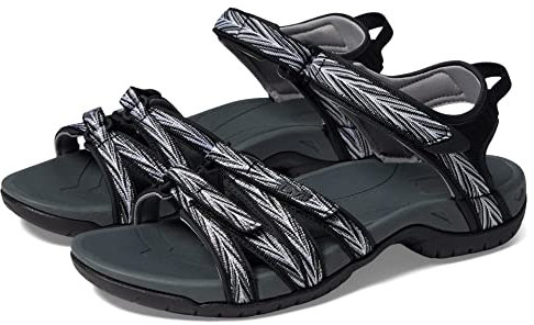 Teva Women's W Tirra, Palms Black/White, UK 4