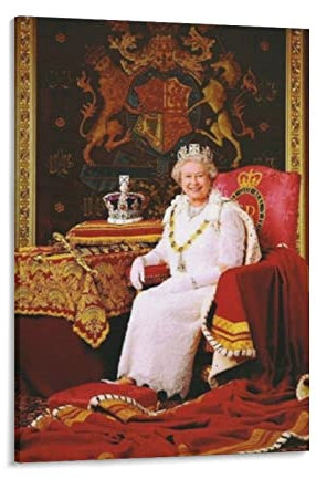 MINGCAI Königin Elizabeth II Poster Elizabeth Alexandra Mary Poster Kunst Wandbild Leinwand Poster Moderne Schlafzimmer Dekor 20 x 30 cm