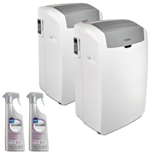 Conforama Pack of 2 Mobile Air Conditioners Monobloc Dehumidification for Surface 35 m², 3 Speeds