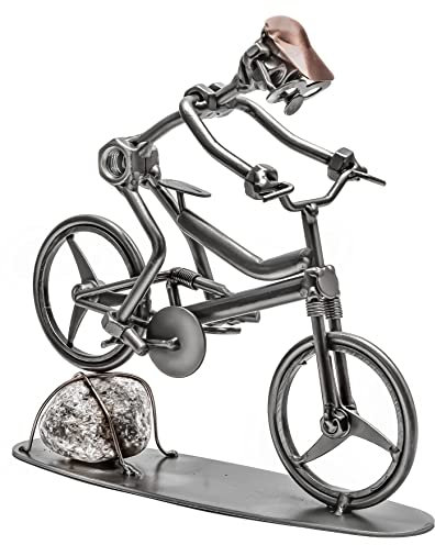 STEEMO Schraubenmännchen Mountainbike Cross Country Geschenk Metall-Deko 21x8x20 cm