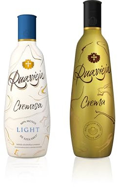 Ruavieja Cremosa Light Licor de Crema, 70cl & Crema de Orujo - 1 L