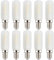 NCC-Licht 10 x LED Leuchtmittel Röhre T25 Dunstabzugshaubenlampe 2,5W = 23W E14 matt 220lm warmweiß 2700K 270°