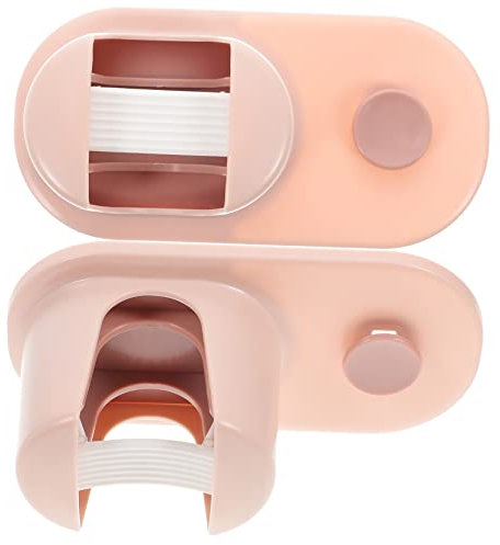 Veemoon 2pcs Punch Mop Holder Wall-Mounted Broom Hook for Kitchen and Bathroom Multifunctional Utility Clip for Umbrella and Mop Storage Easy Installation Adhesive Stylish Design