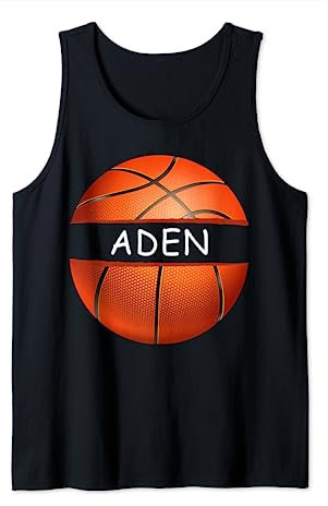 Neuheit personalisierter Name Aden Sports Basketball Tank Top