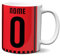 Fashion Graphic Tazza personalizzata in ceramica tifosi ultras squadra personalizza la tazza mug con nome e numero tifosi ultras squadra del cuore tifoso (Rossonero)