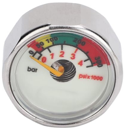 Keenso Scuba Diving Bottle Pressure Gauge with 300BAR for Diving Cylinder Scuba Tank