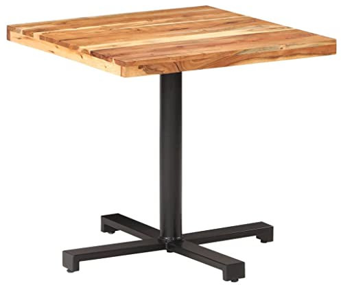 Willood Bistrotisch Quadratisch 80x80x75 cm Akazie Massivholz