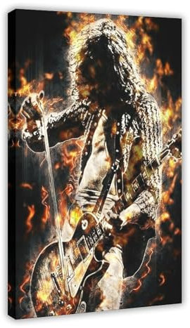 GJHTQLP Poster Jimmy Page 010 Leinwandposter Schlafzimmer Dekor Landschaft Büro Zimmer Dekor Geschenk 40 x 60 cm