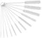 Lot de 12 Brosses De Nettoyage,Goupillon De Nettoyage,Brosse De Nettoyage pour Tube,Bouteille en Verre,Biberon,Bouilloire Et Clavier,Brosse De Nettoyage en Nylon pour Bouteille, Blanc