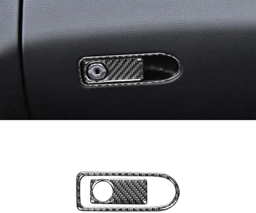 Auto Interior Aufkleber aus Carbonfaser, Innere Abdeckung Dekoration für Mercedes-Benz W204 2007-2014, Innenraum Sticker Trim, Auto Accessoires Tuning (Handschuhfach)