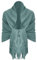 Van Der Rich ® - Eleganter einfarbiger Schal aus Wolle mit Fransen Warm und weich - Damen (Uni Nebelblau)