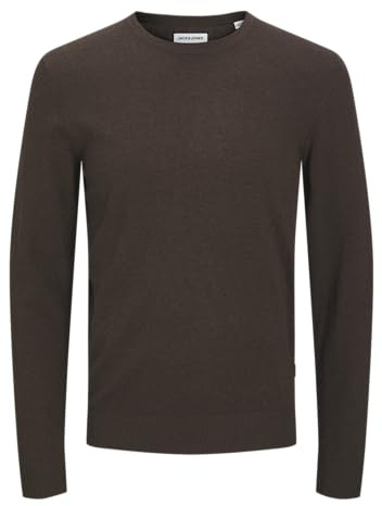 JACK & JONES Male Strickpullover Einfarbig Strickpullover | Regular Fit, Einfarbig, Langarm, Casual, Bei max. 30°C im schongang waschen