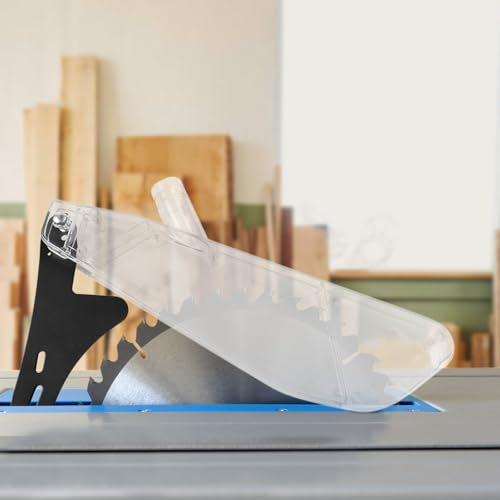 Sicherheitsabdeckung & Spaltkeil für Tischsäge, Schutzhaube mit Staubabsaugung, für 7–12 Zoll Sägeblatt, ideal für präzise Holzbearbeitung