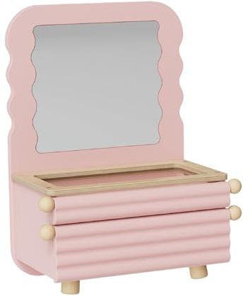 LOL-FUN Schmuck-Sets für Mädchen 3-6 Jahre, Rosa Makeup-Set als Weihnachts- und Geburtstagsgeschenk, Kinder Rollenspiel Makeup-Set für Mädchen