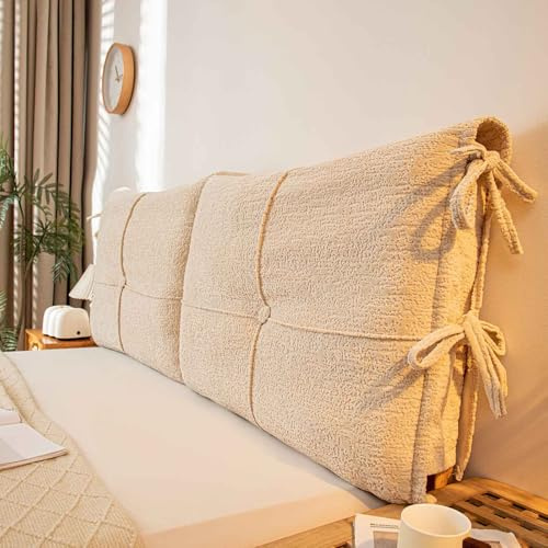 YWQJL Kissen RüCkenlehne Wand StüTzkissen LendenwirbelsäUle RüCkenstüTzkissen Bett Kopfteil Bett 200/180/150/120/90 cm Breit(#3,120x60x10cm)
