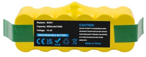Awekamer 14,4V 5000mAh Ni-MH Sostituzione Batteria per iRobot Roomba 500 510 520 521 525 530 531 562 563 570 580 581 590 600 760 770 780 870 880 960 980 R3