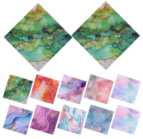 24pcs Marble Gold Pattern Scrapbook Paper for Crafting Projects | Paper Sheets, Suitable for Writing and Tearing Resistance, Versatile Use, Easy to Store, Artistic Style