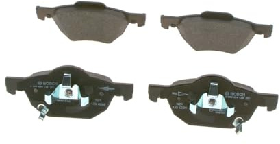 Bosch BP1046 - Brake Pads Car Front Axle - 1 Set of 4 Pads | Bosch Quality - Reduced Noise and Dust - ECE-R90 Certified - Copper-Free