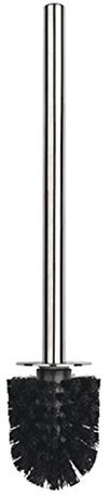 Spirella Edelstahl WC-Bürste Schwarz - Ersatz Toilettenbürste - Klobürste - Bürste - Ersatztoilettenbürste - Ersatzbürste für die Serien Bali, Crystal, Etna Glitter, Freddo, Relief, Tube