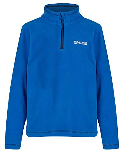 Regatta Great Outdoors Childrens/Kids Hot Shot II Half Zip Fleece Top (3-4 Years) (Oxford Blue)