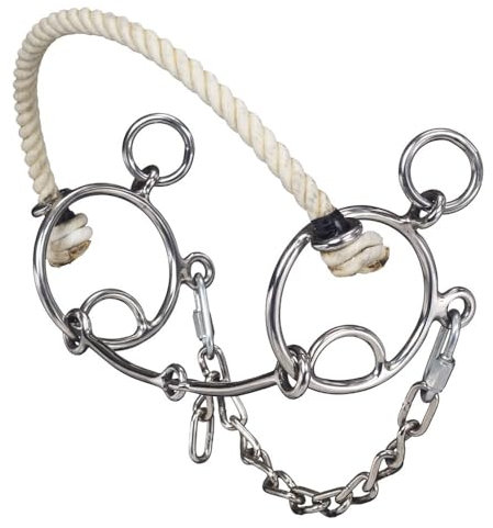 Tough 1 Combination Rope Nose/Snaffle Mouth Bit
