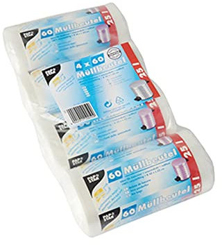 PAPSTAR 240 Müllbeutel, HDPE 25 l 52 cm x 50 cm transparent 10050 Mülltüte
