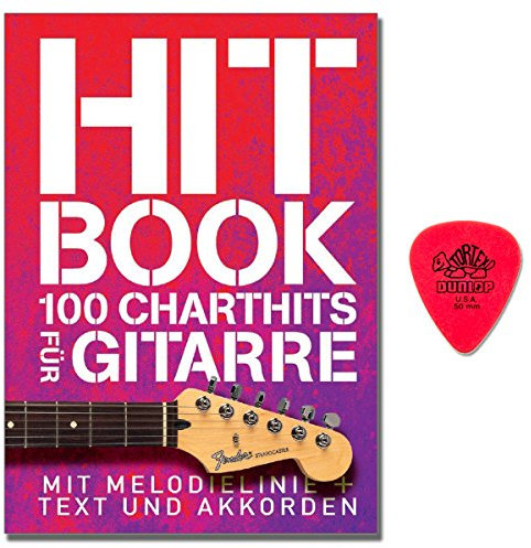 Hit Book - 100 Charthits für Gitarre - Songbook mit Melodielinie und Akkorden, dazu als Text mit Akkorden