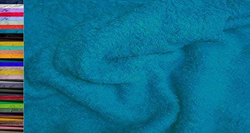 StoffBook WALKFROTTEE Stoff Doubleface SCHWER FROTTE Stoff Stoffe METERWARE, B832 (Türkis)