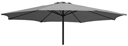 TFS PREMIUM Replacement Parasol Fabric Canopy for Standard & Cantilever Parasols (3m 8arm, Grey PREMIUM)