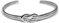 Sprezzi Fashion Herren Armreif Silber handgefertigt aus 925 Sterling Silber Retro Hippie Boho Armband für Männer Modisch größenverstellbar offene Armspange mit Knoten inkl. Geschenkbox