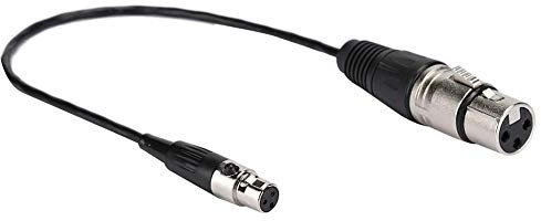 Spina Mini XLR Femmina Spina Mini XLR a 3 Pin a XLR Standard Connettore Femmina a 3 Pin Cavo Audio per telecamere/SLR Collegamento Microfono Standard