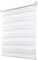 Deswell Doppelrollo Klemmfix ohne Bohren Weiß B100 x H150 cm (Stoffbreite 96cm) Rollos für Fenster ohne Bohren für Fenster mit Lichtdurchlässig & Verdunkelnd/Höhe Stufenlos Verstellbar