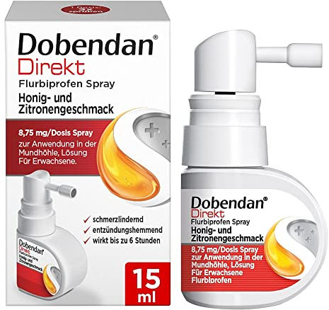 DOBENDAN Direkt Flurbiprofen Spray Honig & Zitrone 15 ml
