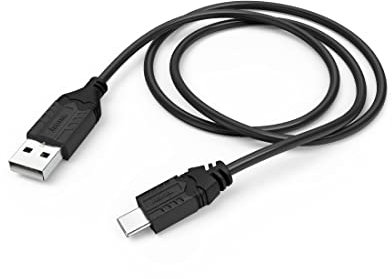 Hama Ladekabel für PlayStation 5 Controller 0,75 m (Kabel USB-A auf USB-C für PS5 Controller und andere Gerät mit USB-C-Anschluss, Controllerkabel für Sony DualSense Wireless Controller PS5) schwarz