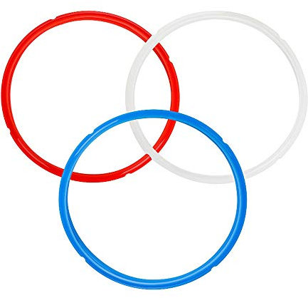 Lot de 3 bagues d'étanchéité en silicone pour pot instantané (8 Qt)