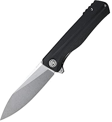 Petrified fish PF818 Klappmesser, 3.54 D2 Satin Klinge G10 Griff, Mit Kugellager EDC Taschenmesser (Black Stonewashed)