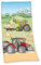 Herding Klaus GmbH Traktor Velourstuch, Mehrfarbig, 75 x 150 cm