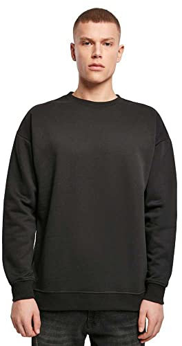 Build Your Brand Herren Sweatshirt Sweat Crewneck, Farbe Black, Größe 4XL